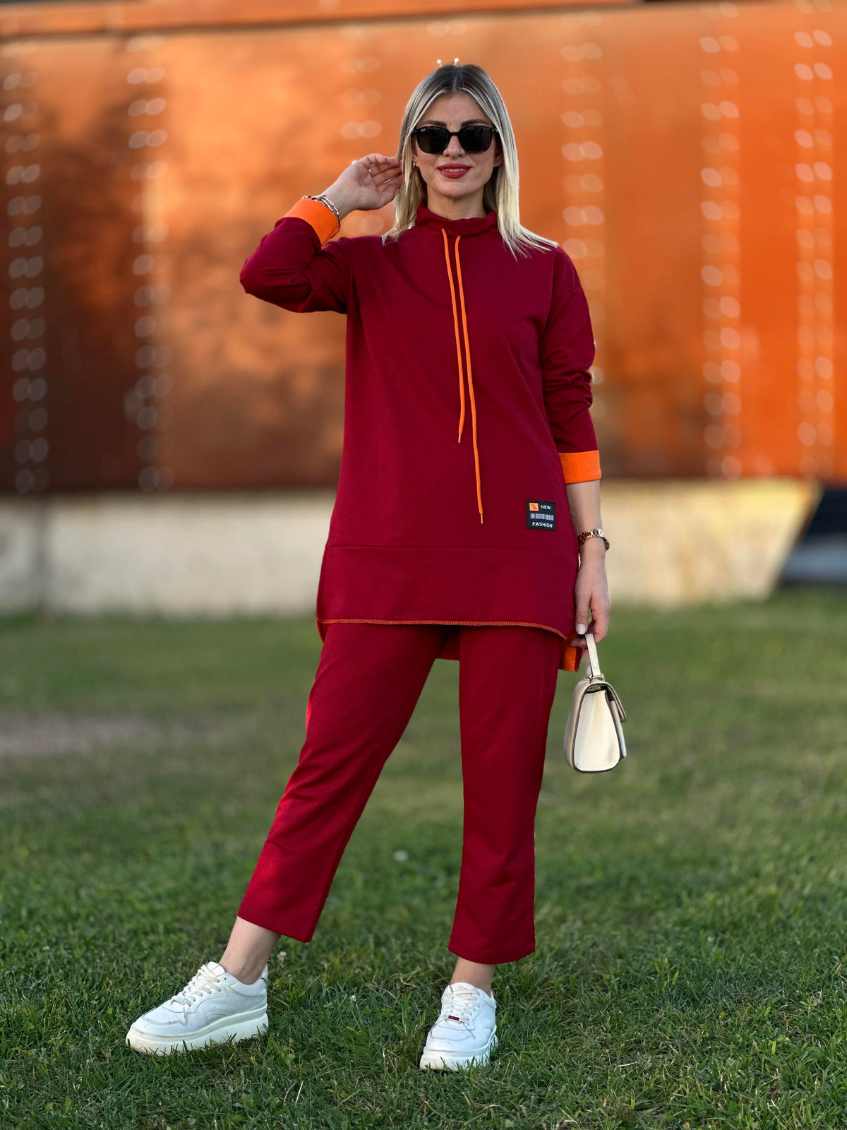 STİL ARMALI İKİLİ TAKIM BORDO