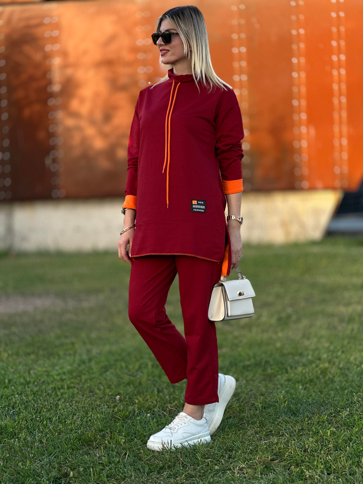 STİL ARMALI İKİLİ TAKIM BORDO