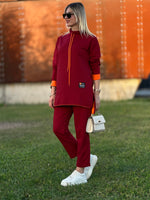 STİL ARMALI İKİLİ TAKIM BORDO