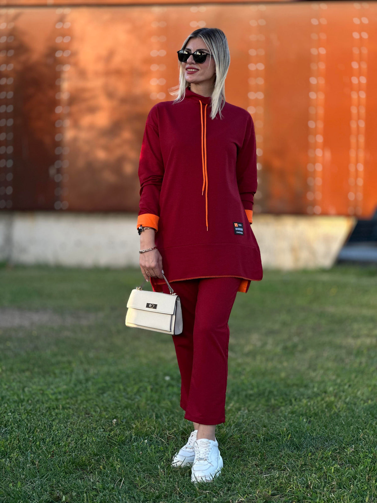STİL ARMALI İKİLİ TAKIM BORDO