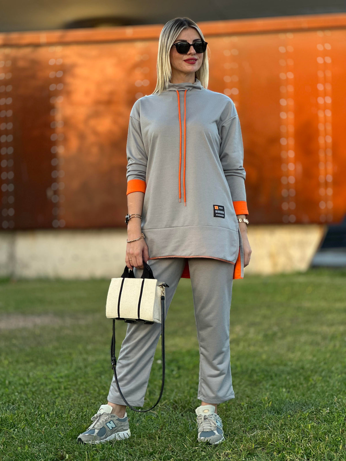 STİL ARMALI İKİLİ TAKIM GRİ