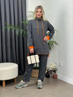 STİL ARMALI İKİLİ TAKIM KOYU GRİ