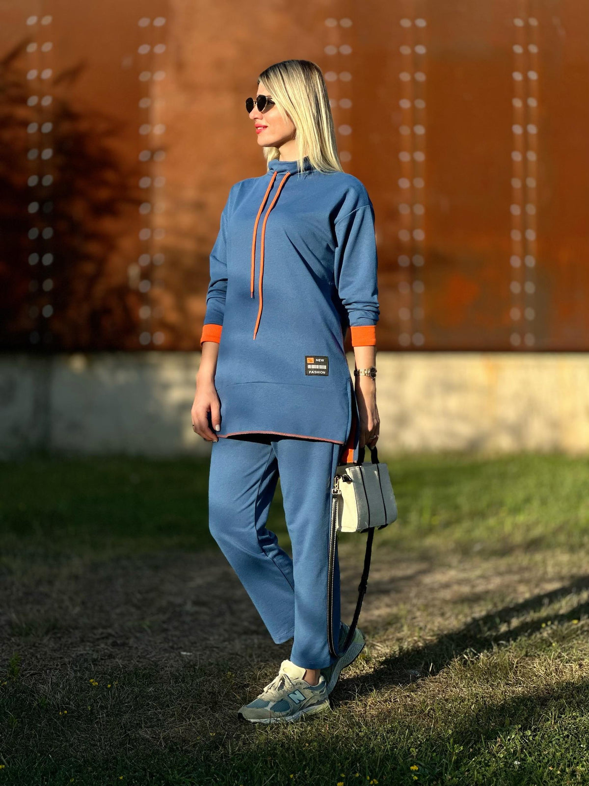 STİL ARMALI İKİLİ TAKIM SAKS MAVİ