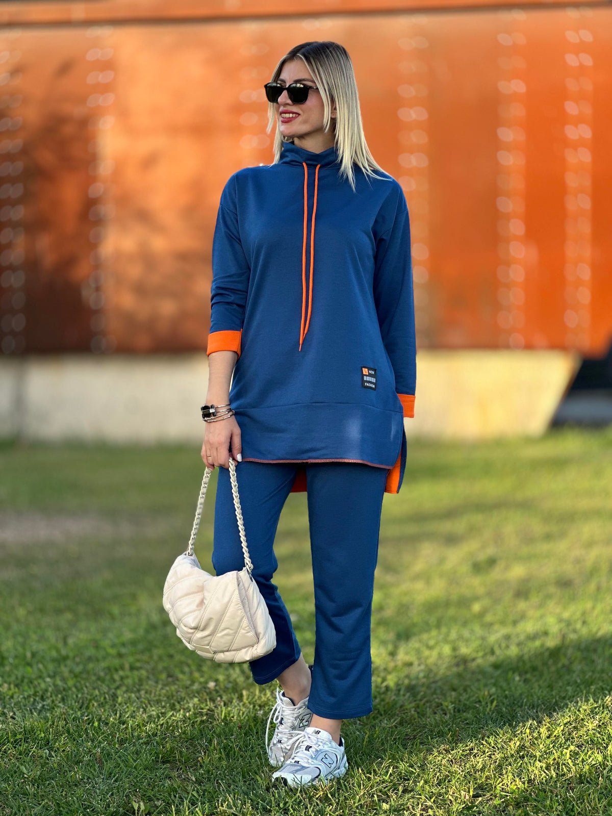 STİL ARMALI İKİLİ TAKIM SAKS MAVİ