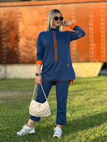 STİL ARMALI İKİLİ TAKIM SAKS MAVİ