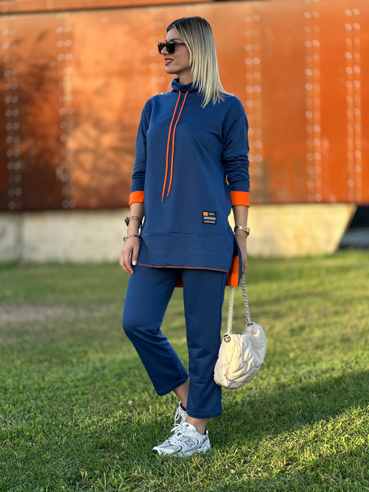 STİL ARMALI İKİLİ TAKIM SAKS MAVİ