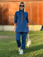 STİL ARMALI İKİLİ TAKIM SAKS MAVİ