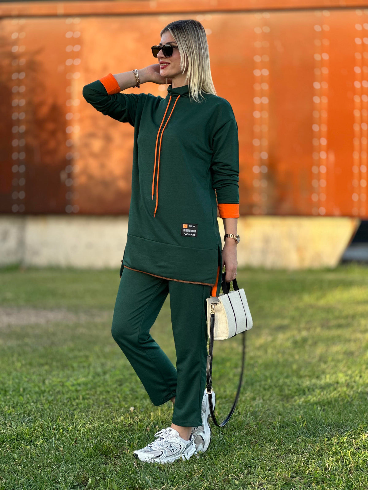 STİL ARMALI İKİLİ TAKIM ZÜMRÜT