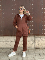 STİL FERMUARLI İKİLİ TAKIM KAHVE