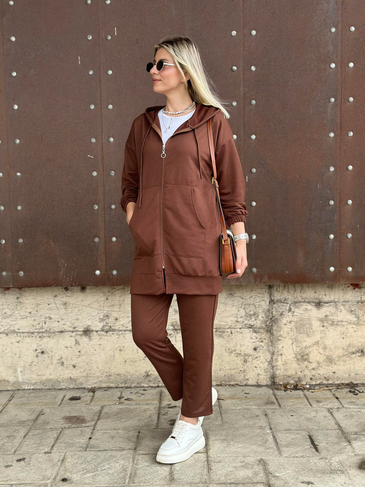 STİL FERMUARLI İKİLİ TAKIM KAHVE