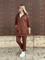 STİL FERMUARLI İKİLİ TAKIM KAHVE