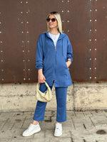 STİL FERMUARLI İKİLİ TAKIM MAVİ