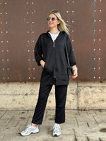STİL FERMUARLI İKİLİ TAKIM SİYAH
