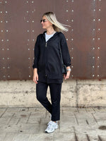 STİL FERMUARLI İKİLİ TAKIM SİYAH