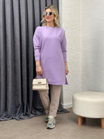 STİL SWEAT TUNİK LILA