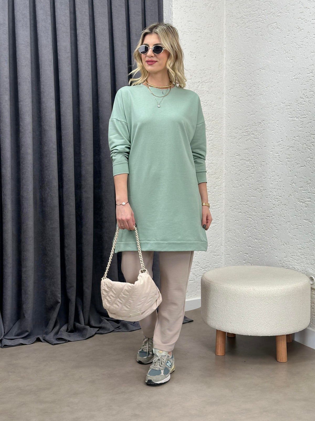 STİL SWEAT TUNİK MİNT