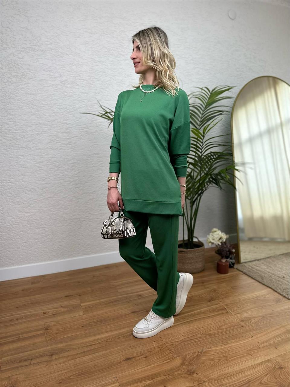 STİL TAKIM BÜRÜMCÜK KUMAŞ YEŞİL