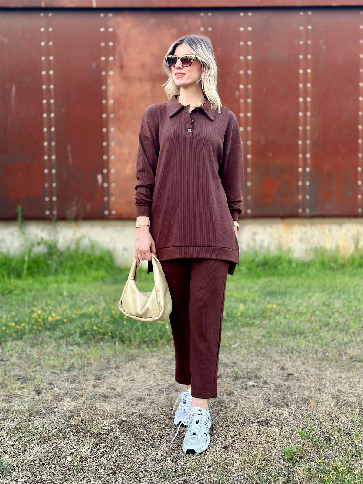 STİL TAKIM POLO YAKA ACI KAHVE