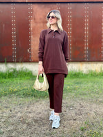 STİL TAKIM POLO YAKA ACI KAHVE