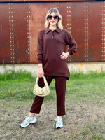 STİL TAKIM POLO YAKA ACI KAHVE