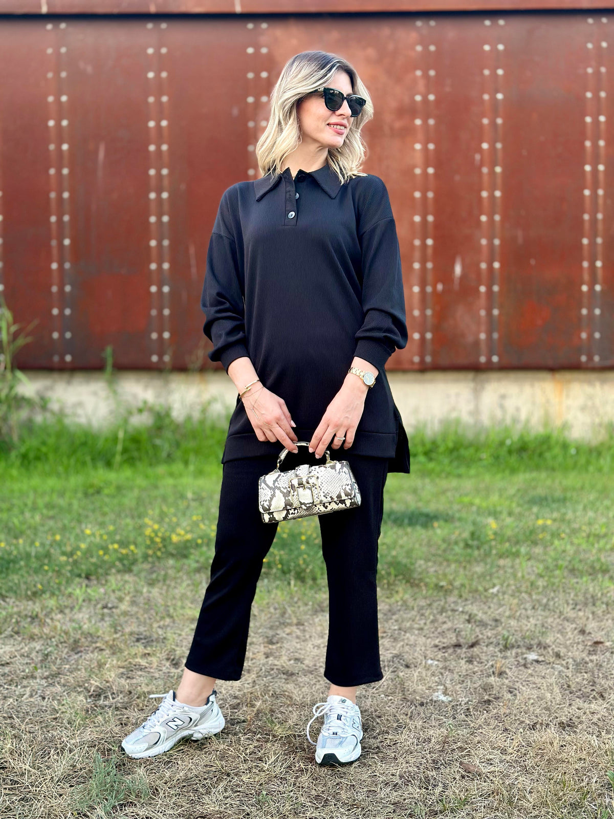 STİL TAKIM POLO YAKA SİYAH