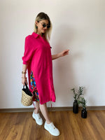 TASARIM GÖMLEK TUNİK PEMBE
