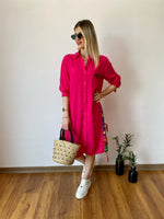TASARIM GÖMLEK TUNİK PEMBE