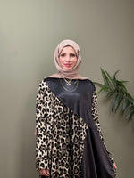 TASARIM LEOPAR SWEAT ELBİSE MODEL 1