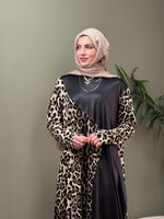 TASARIM LEOPAR SWEAT ELBİSE MODEL 1