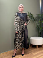 TASARIM LEOPAR SWEAT ELBİSE MODEL 1