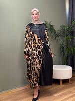 TASARIM LEOPAR SWEAT ELBİSE MODEL 2