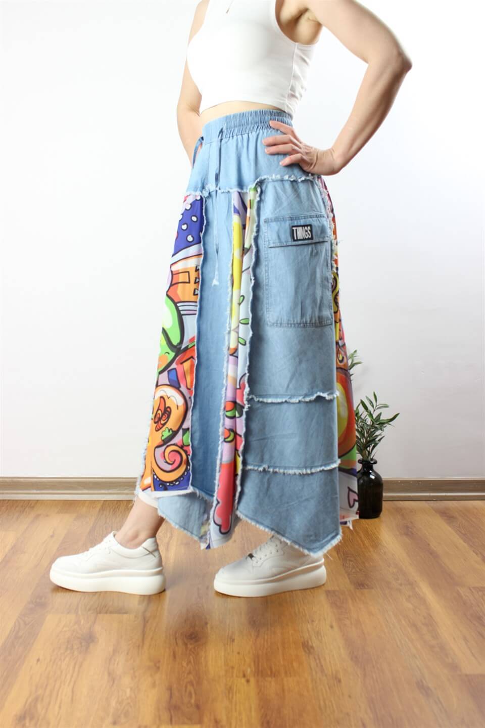 TASARIM MEÇLİ ETEK TENSEL KUMAŞ DESEN 2