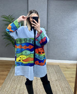 TASARIM MEÇLİ TENSEL KOT  SWEAT TUNİK