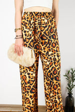 TASARIM PANTOLON ŞİFON LEOPAR