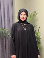 TASARIM SİYAH KENDİNDEN SİMLİ  ELBİSE