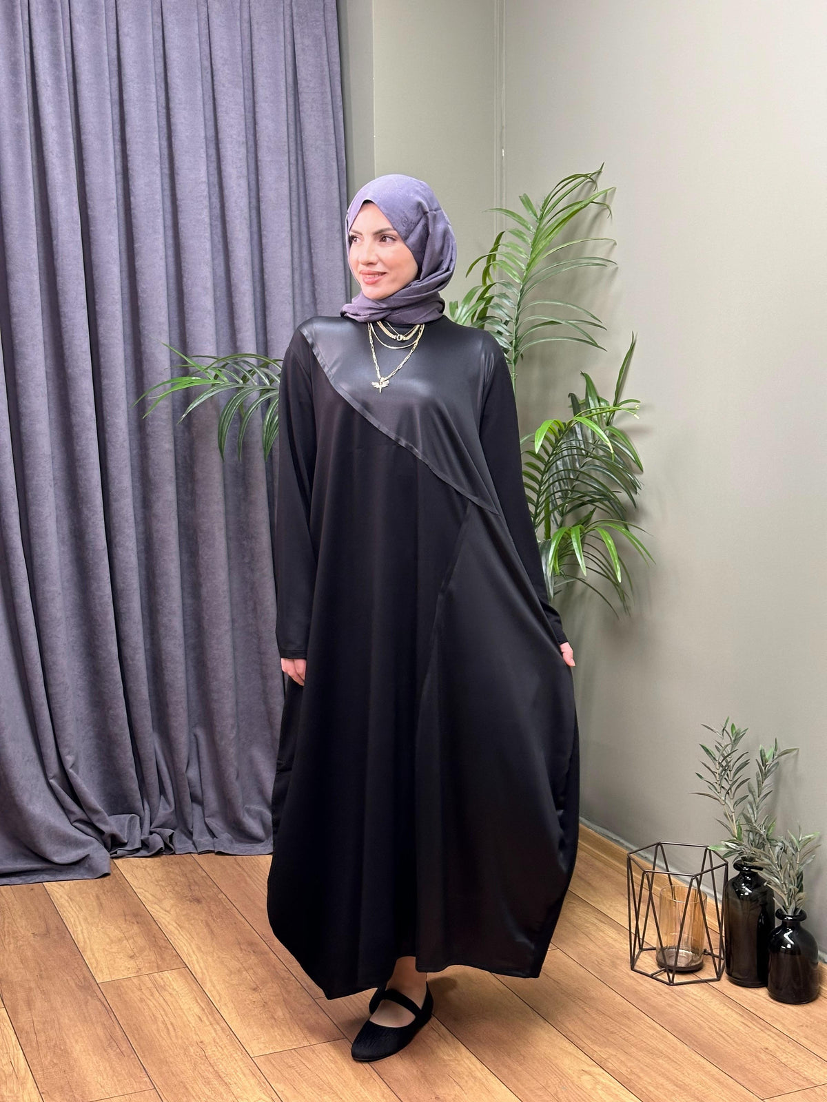 TASARIM SİYAH ŞALVAR  ELBİSE