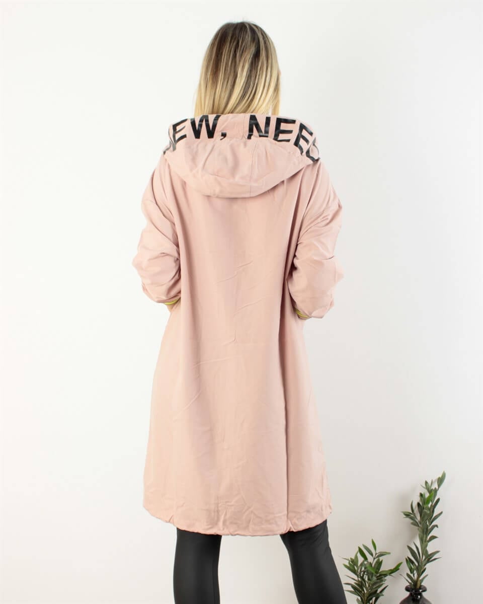 TASARIM YAĞMURLUK PARAŞÜT TOZ PEMBE