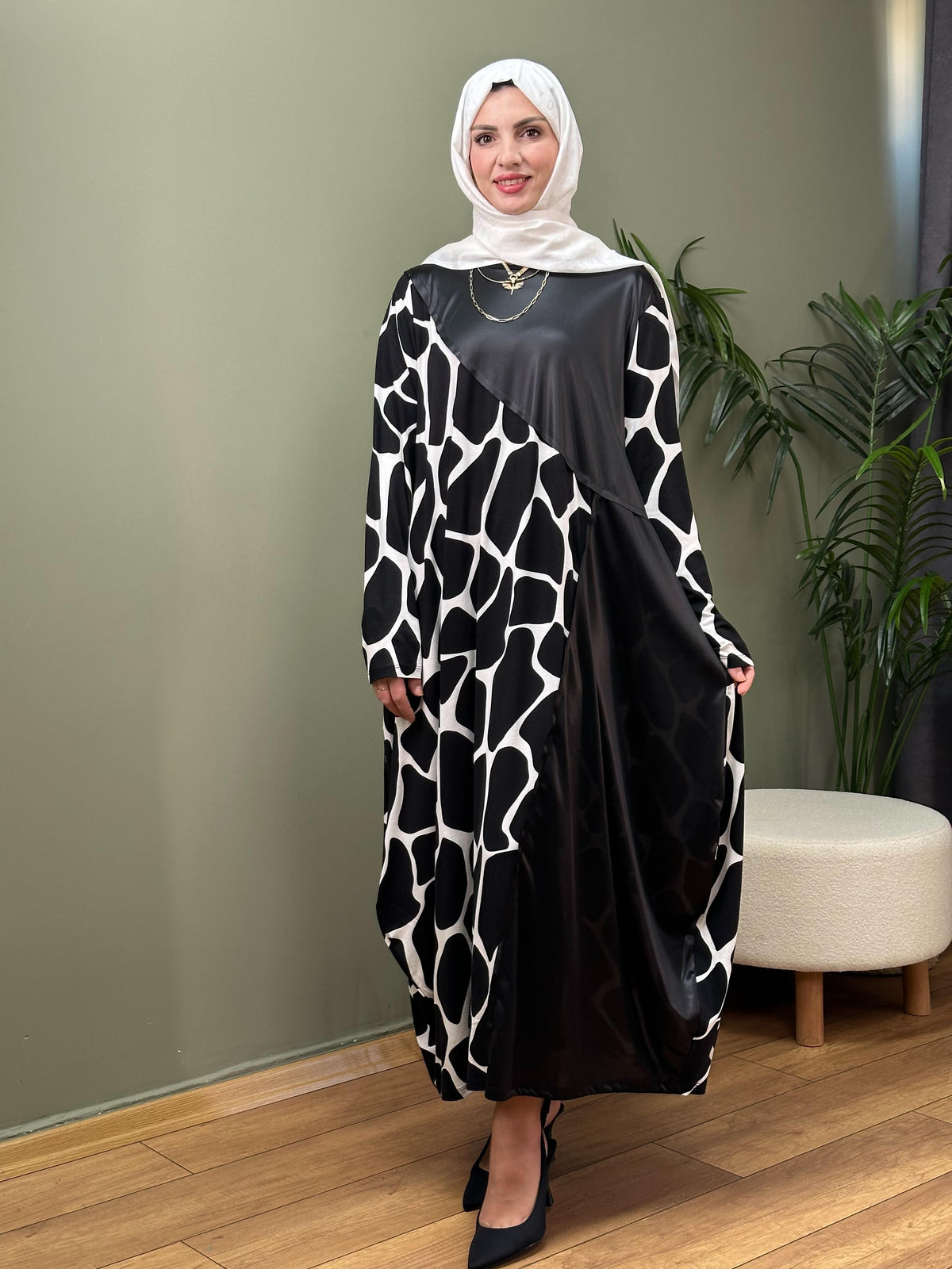 TASARIM ZEBRA SWEAT ELBİSE MODEL