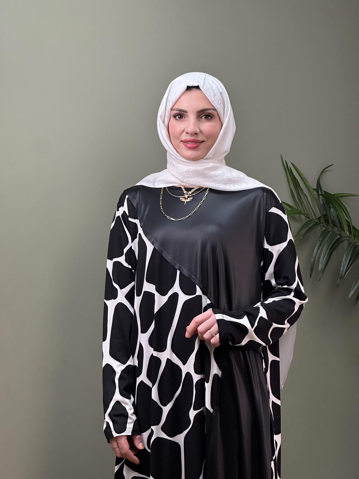 TASARIM ZEBRA SWEAT ELBİSE MODEL