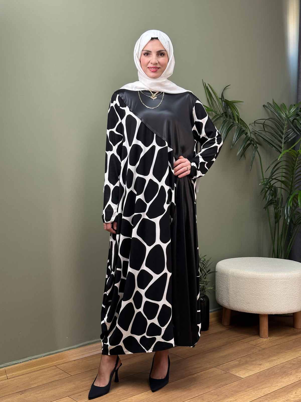 TASARIM ZEBRA SWEAT ELBİSE MODEL