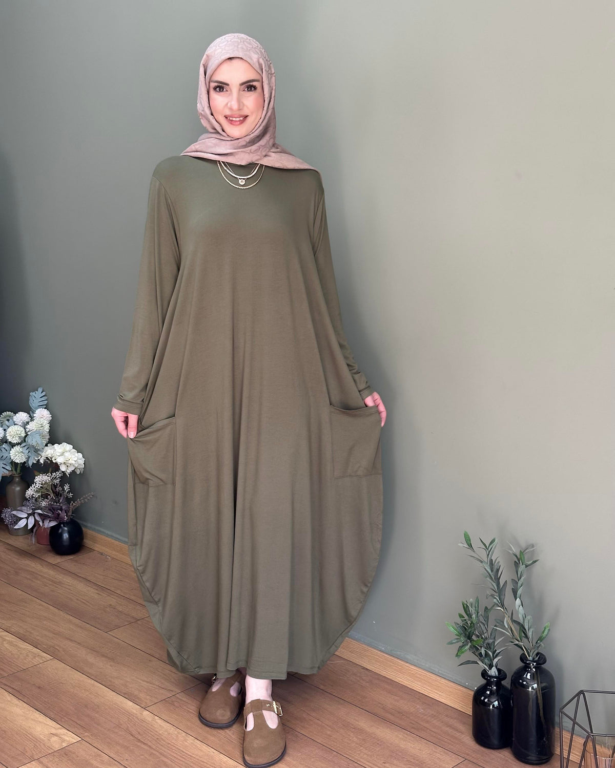 TORBA CEP ŞALVAR ELBİSE HAKİ