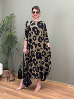 TORBA CEP ŞALVAR ELBİSE LEOPAR