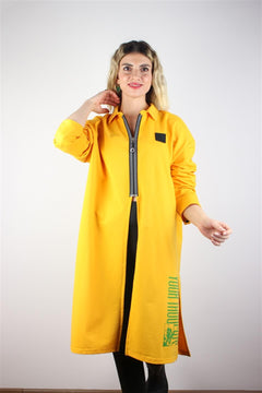 TUNİK ELBİSE NEON SARI
