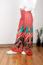 VİNTAGE MULTİ DESEN LİKRALI PANTOLON