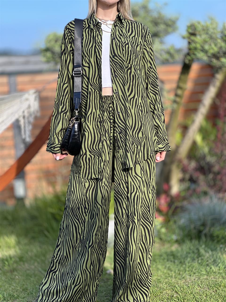 ZEBRA DESEN İKİLİ TAKIM HAKİ