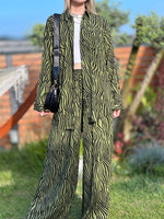 ZEBRA DESEN İKİLİ TAKIM HAKİ