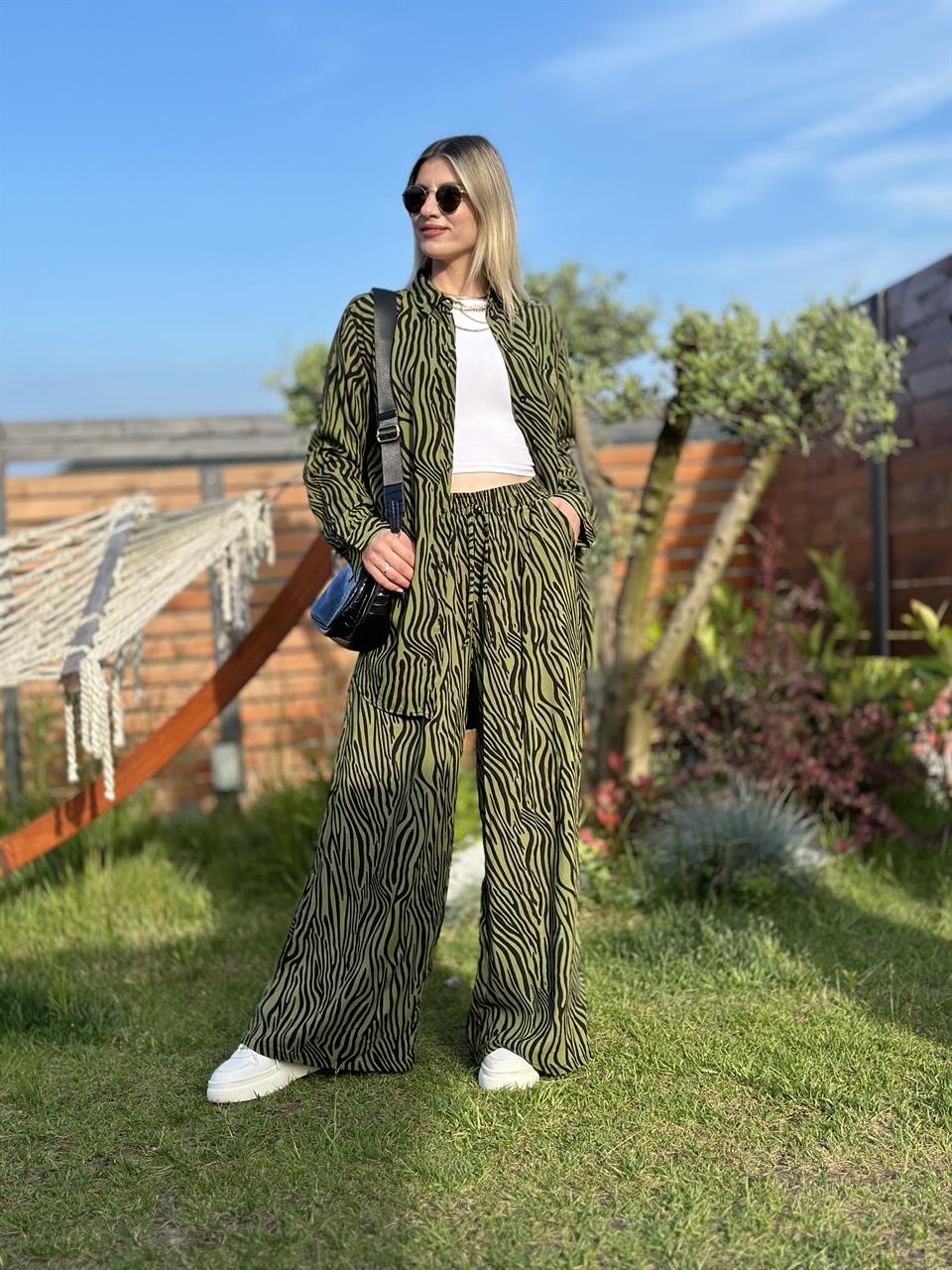 ZEBRA DESEN İKİLİ TAKIM HAKİ